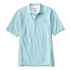 Orvis Men's Sky Blue Signature Polo Shirt XXL